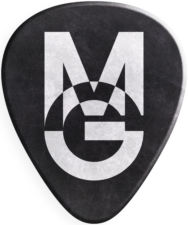 Monophonic Guitar Pick Logo